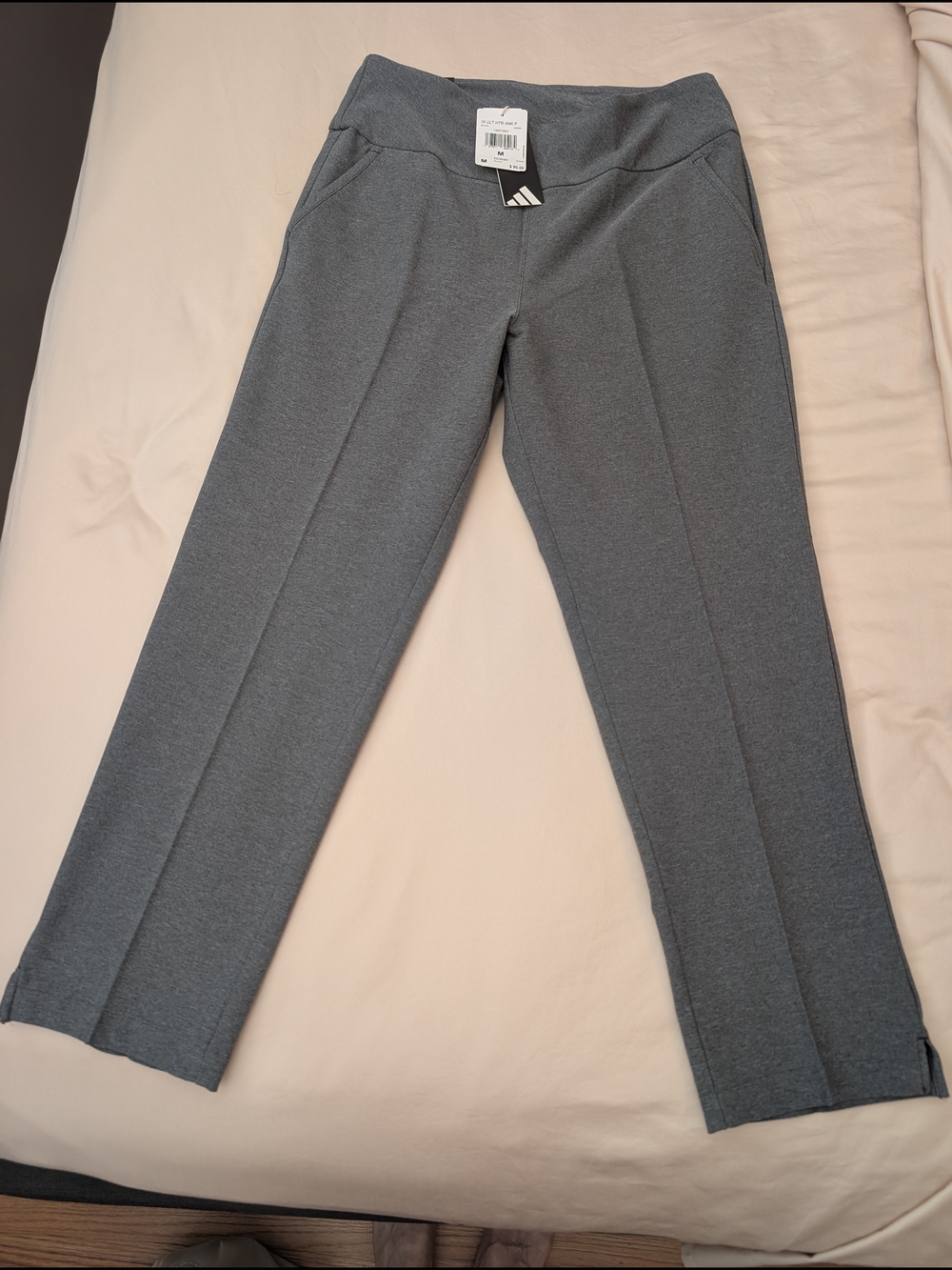 adidas Women's Gray Cropped Ankle Pants